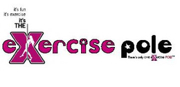THERE'S ONLY ONE EXERCISE POLE; ITS FUN, ITS EXERCISE ITS THE EXERCISE POLE trademark
