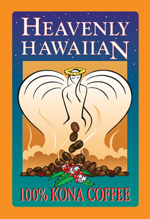 HEAVENLY HAWAIIAN 100% KONA COFFEE trademark
