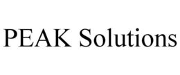 PEAK SOLUTIONS trademark