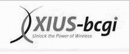 XIUS-BCGI UNLOCK THE POWER OF WIRELESS trademark