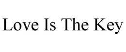 LOVE IS THE KEY trademark