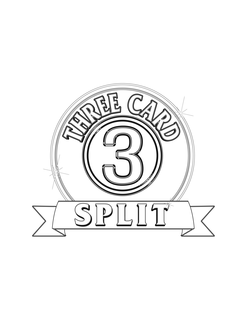 3 THREE CARD SPLIT trademark