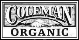 COLEMAN ORGANIC SINCE 1875 trademark