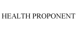 HEALTH PROPONENT trademark