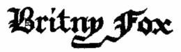 BRITNY FOX trademark