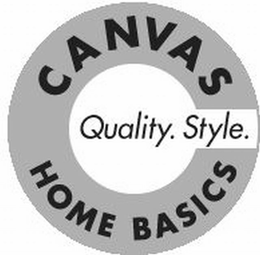 CANVAS HOME BASICS QUALITY. STYLE. trademark