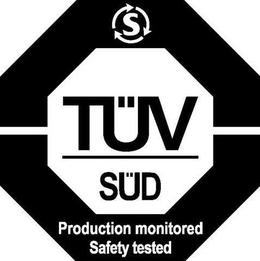TÜV SÜD S PRODUCTION MONITORED SAFETY TESTED trademark