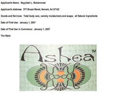 ASHEA trademark