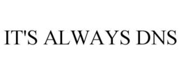 IT'S ALWAYS DNS trademark