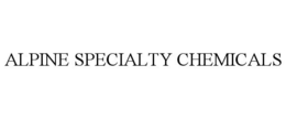 ALPINE SPECIALTY CHEMICALS trademark
