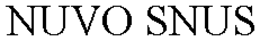NUVO SNUS trademark