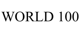 WORLD 100 trademark