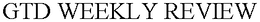 GTD WEEKLY REVIEW trademark