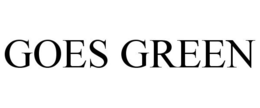 GOES GREEN trademark