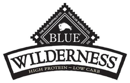BLUE WILDERNESS HIGH PROTEIN LOW CARB THE BLUE BUFFALO CO. THE BLUE BUFFALO CO. trademark