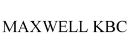MAXWELL KBC trademark