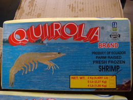 QUIROLA BRAND PRODUCT OF ECUADOR FARM RAISED FRESH FROZEN SHRIMP trademark