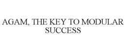 AGAM, THE KEY TO MODULAR SUCCESS trademark