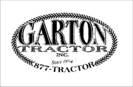 GARTON TRACTOR, INC. SINCE 1954 877-TRACTOR trademark