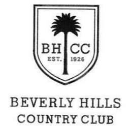 BHCC EST. 1926 BEVERLY HILLS COUNTRY CLUB trademark