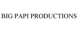 BIG PAPI PRODUCTIONS trademark