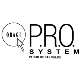 OBAGI P.R.O. SYSTEM PATIENT REFILLS ONLINE trademark