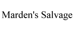 MARDEN'S SALVAGE trademark