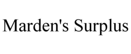 MARDEN'S SURPLUS trademark