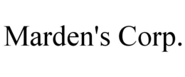MARDEN'S CORP. trademark