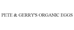 PETE & GERRY'S ORGANIC EGGS trademark