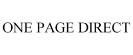 ONE PAGE DIRECT trademark