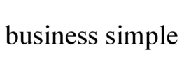 BUSINESS SIMPLE trademark