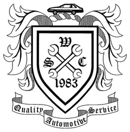 WSC 1983 QUALITY AUTOMOTIVE SERVICE trademark