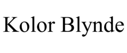 KOLOR BLYNDE trademark