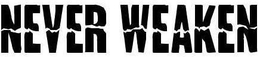 NEVER WEAKEN trademark