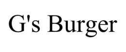 G'S BURGER trademark