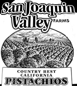 SANJOAQUIN VALLEY FARMS COUNTRY BEST CALIFORNIA PISTACHIOS trademark