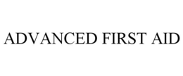ADVANCED FIRST AID trademark