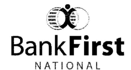 BANK FIRST NATIONAL trademark