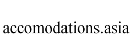 ACCOMODATIONS.ASIA trademark