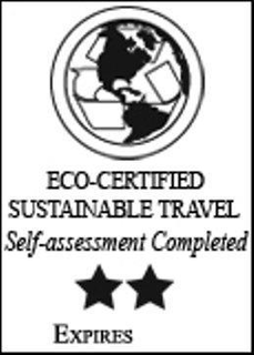 ECO-CERTIFIED SUSTAINABLE TRAVEL SELF-ASSESSMENT COMPLETED EXPIRES trademark