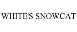 WHITE'S SNOWCAT trademark