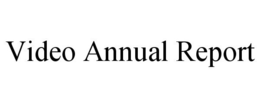VIDEO ANNUAL REPORT trademark