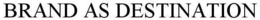 BRAND AS DESTINATION trademark