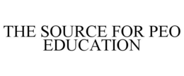THE SOURCE FOR PEO EDUCATION trademark