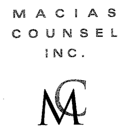 MACIAS COUNSEL, INC. MC trademark