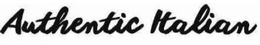 AUTHENTIC ITALIAN trademark