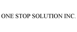 ONE STOP SOLUTION INC. trademark