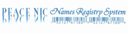 PEACE NIC NAMES REGISTRY SYSTEM trademark