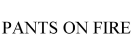 PANTS ON FIRE trademark